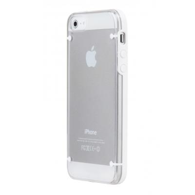Coque Plexiglass Moxie contour et griffes couleur Blanche pour iPhone 4/4S