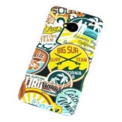 Qiotti curves etui pour htc one motif millésime surf