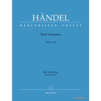 Partitions classique BARENREITER HANDEL G.F. - DIXIT DOMINUS HWV 232 - VOCAL SCORE Grand format - 1