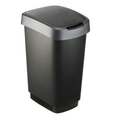 Rotho 7544011 twist poubelle polypropylène noir/anthracite 33,3 x 25,2 x 47,6 cm