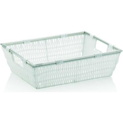 Kela - Corbeille Noblesse Blanche 33 X 25 X 10 Cm - 21117