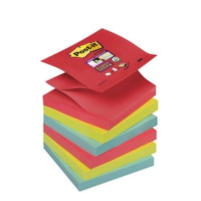 Post-it r330-6ss-jp lot de 6 blocs de z-notes 76 x 76 mm couleurs vitaminées