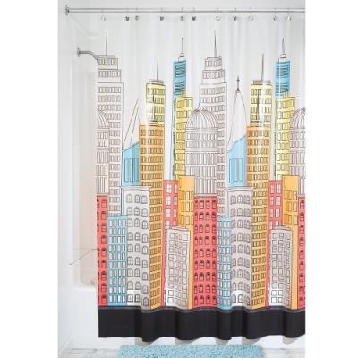 Interdesign 43298eu rideau de douche metropolitan eva multicolore 180 x 200 cm