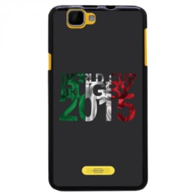 Coque Souple en gel pour Wiko Rainbow avec impression Italie et logo rugby WCR 2015
