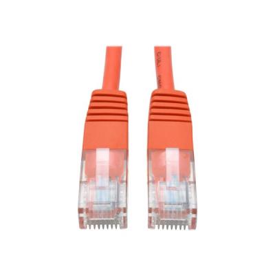 Tripp Lite 14ft Cat5e / Cat5 350MHz Molded Patch Cable RJ45 M/M Orange 14' - verbindingskabel - 4.27 m - oranje