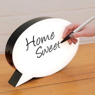 Boîte à lumière bulle discours