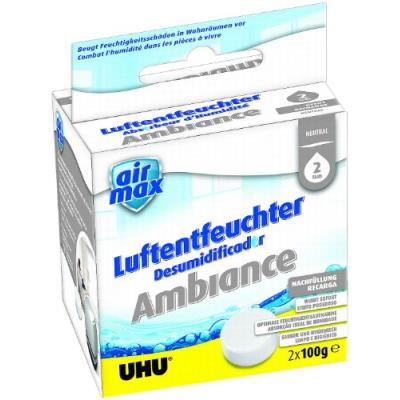 UHU 3-53176 Lot de 2 recharges d'aimant d'humidité Lavande 450 g