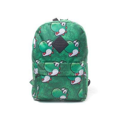 Nintendo NINTENDO Super Mario Bros. Yoshi Face Sublimation Print Backpack, Multi-Colour (BP365318NTN) Sac à Dos Loisir, 28 cm, 20 liters, Multicolore (Multicolour)