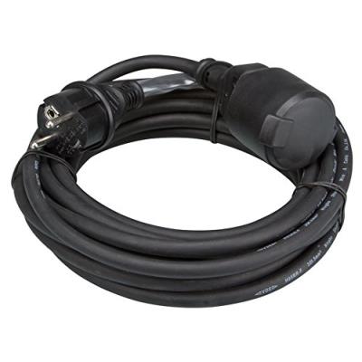 Perel ec05r15stb rallonge câble dalimentation - 5m