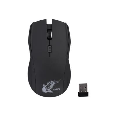 Natec BLACKBIRD - muis - 2.4 GHz - zwart