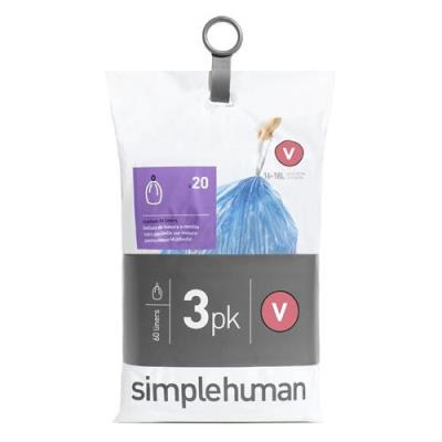 Sacs poubelle Simplehuman Pocket Liners 16-18 L Code V