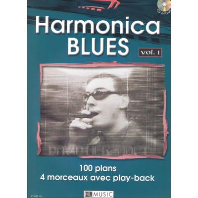 Partitions jazz&blues LEMOINE HERZHAFT DAVID - HARMONICA BLUES VOL.1 + CD - HARMONICA Harmonica