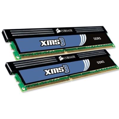 Corsair cmx4gx3m2a1600c9 xms3 4gb (2x2gb) ddr3 1600 mhz cl9 mémoire pour ordinateur de bureau performante.