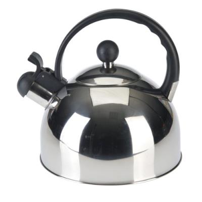Axentia 220353 bouilloire à sifflet en inox 2,5 l poignée noir