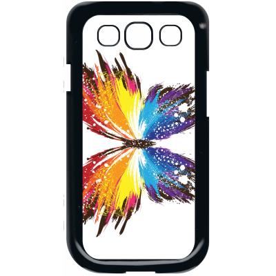 Coque samsung s3 papillon multicolor