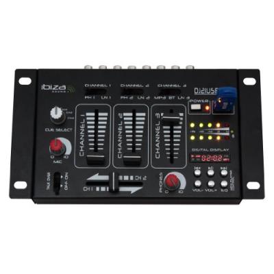 Ibiza DJM21MKII Table de mixage 4 pistes USB BT MP3