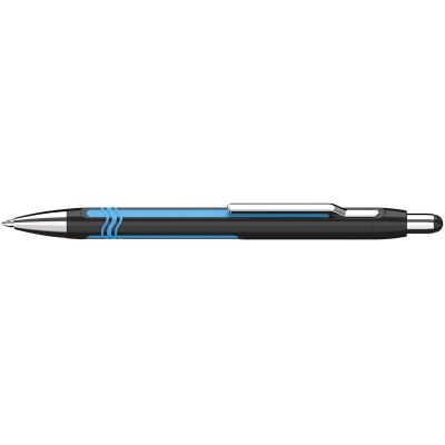 Stylo À Bille Epsilon Noir-Cyan Pte Extra Large Bleu