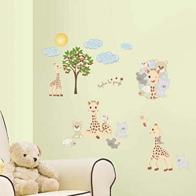 Roommates 539106 sophie la girafe stickers multiéléments repositionnables
