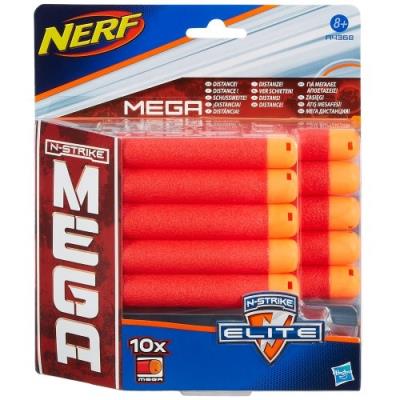 Nerf - A4368E240 - Jeu De Plein Air - Mega Elite - Recharges Fléchettes Centurion X10