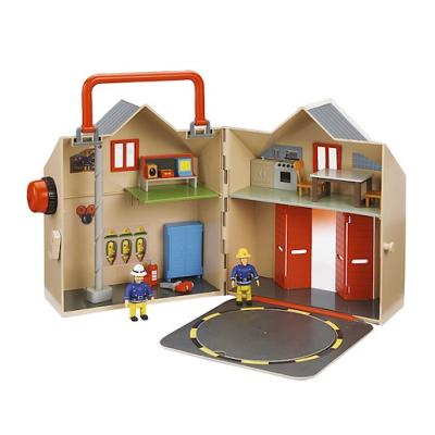 Sam Le Pompier - Coffret Deluxe La Caserne des Pompiers - Bâtiment + Figurines 7 cm
