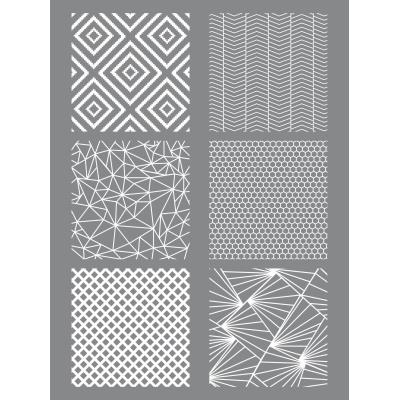 Pochoir Réutilisable Pour Pâte Polymère - Motifs Hindous, 15.3x11.4 Cm, Graine Créative - 14
