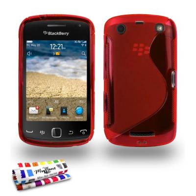 Coque Souple ORIGINALE Ultra Fine Rouge , Le S, Premium de MUZZANO pour BLACKBERRY CURVE TOUCH 9380
