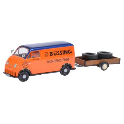 1949 Dkw Schnelllaster Büssing [Schuco 450238900], Avec Remorque Et 2 Pneus De Camion, 1 43 Die Cast Schu-450238900