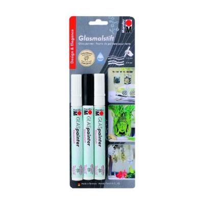Marabu marqueur pr verre glas painter design, blister de 3 mr12400081