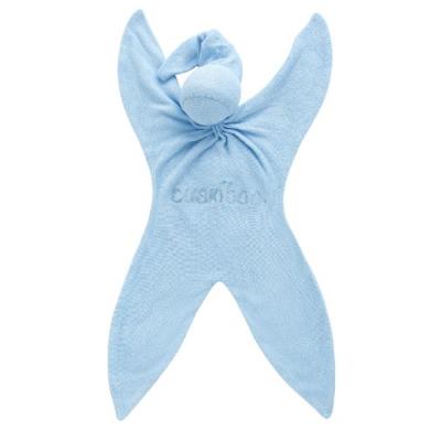 Doudou cuski bio en fibres de bambou - bleu (bluee-boo) - cuskiboo
