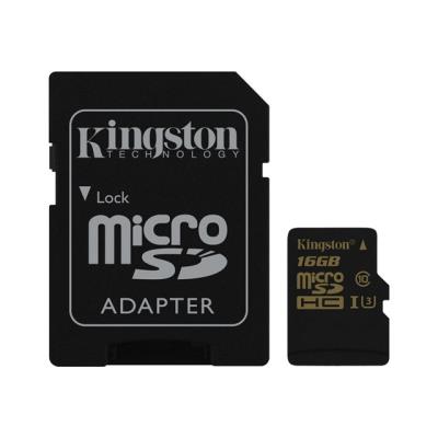 Kingston Gold - flashgeheugenkaart - 16 GB - microSDHC UHS-I