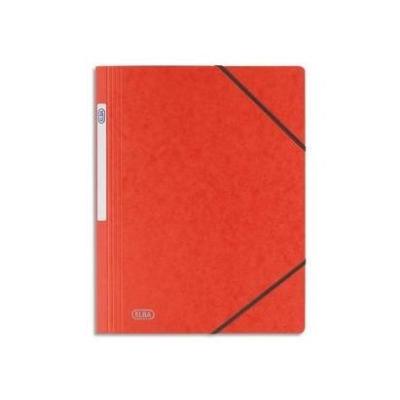 Elba chemise simple à élastiques pour a4 carte 5 100 rouge 100200267
