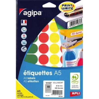 Etui de 280 pastilles multi-usage couleurs assorties