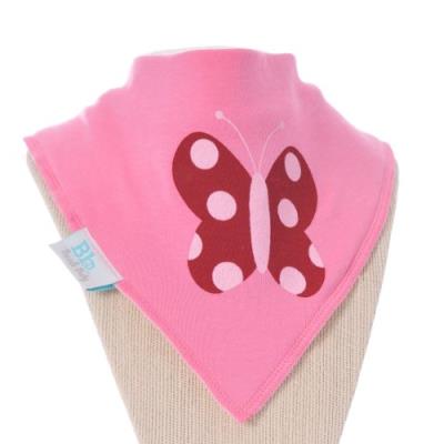 Banda bib bavoir rose