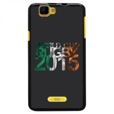 Coque Souple en gel pour Wiko Rainbow avec impression Irlande et logo rugby WCR 2015