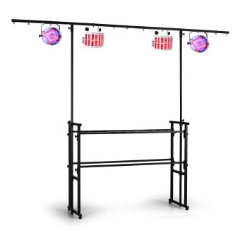 Ibiza DS10 Support pour jeu de lumière barre en T - 1