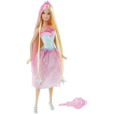 Poupée Barbie : Princesse chevelure magique : Blonde et rose Mattel