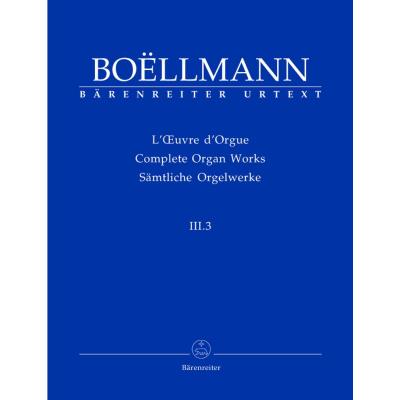 Partitions classique BARENREITER BOELLMANN LEON - SAMTLICHE ORGELWERKE, BAND III.3 - ORGUE Orgue