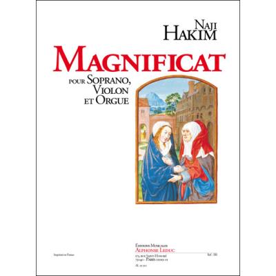 Partitions classique LEDUC HAKIM NAJI - MAGNIFICAT - SOPRANO, VIOLON ET ORGUE Ensemble mixte