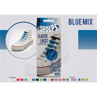 Elastische veters bleu mix