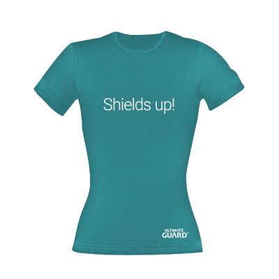 Ultimate Guard - T-Shirt femme Shields Up! Bleu Pétrole (XL)