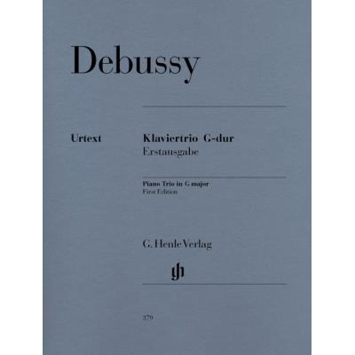 Partitions classique HENLE VERLAG DEBUSSY C. - PIANO TRIO IN G (FIRST EDITION) Piano