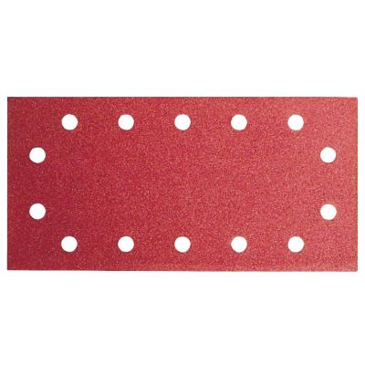 Bosch 2609256B20 Feuilles Abrasives pour Ponceuses Vibrantes 115 X 230 Système Auto Agrippant 14 Trous Grain 60 Lot De 10 Feuill