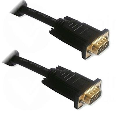 Lineaire - cordon 15 broches cablees 10m vga(hd15) male vga(hd15) male