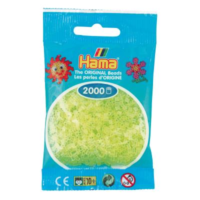 2 000 perles mini (petites perles Ø2,5 mm)- jaune néon