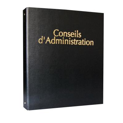 Registre Classeur Conseils d'Administration avec Recharge de 100 feuillets numérotés