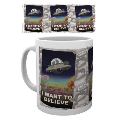 Tasse á café Rick et Morty I Want to Believe