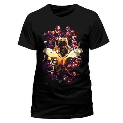 Avengers Endgame film Splatter T-shirt noir des hommes: Medium
