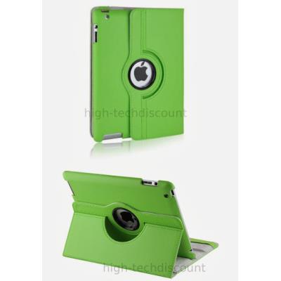 Housse etui coque pochette simi cuir pour Apple iPad 5 Air + film ecran - VERT