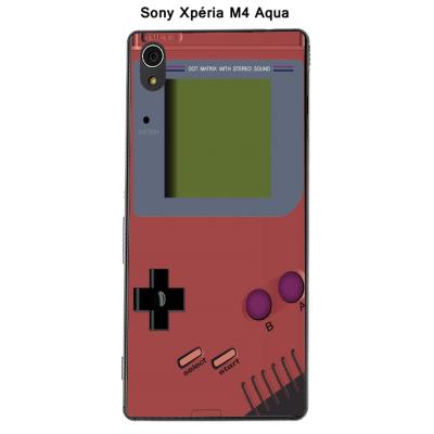 Coque Sony Xpéria M4 Aqua - Game Boy Marsala
