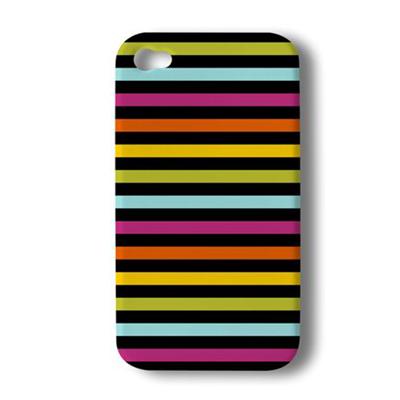 Coque Akashi Apple iPhone 4 / 4S Arc en ciel + protection écran